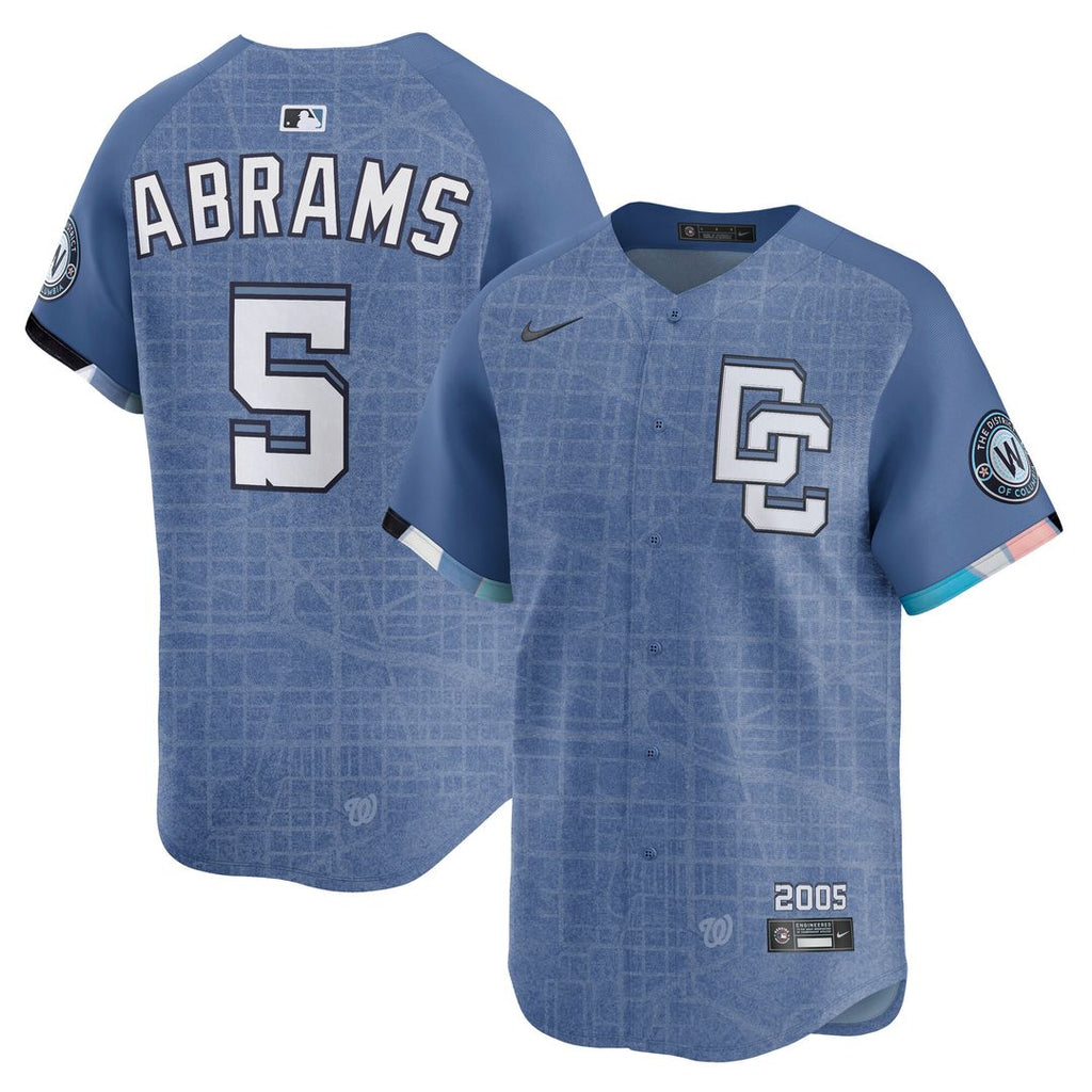 Washington Nationals CJ Abrams 2025 City Connect Limited Jersey - Blue