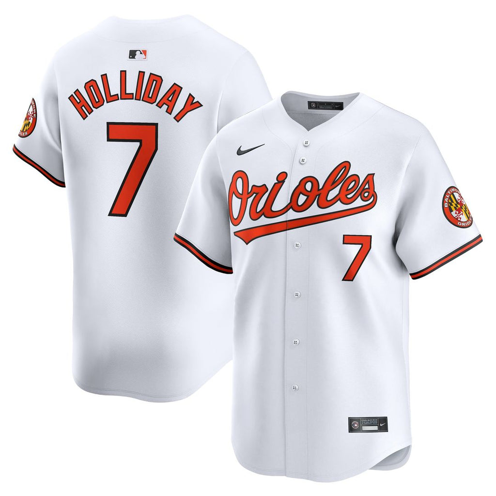 Baltimore Orioles Jackson Holliday Home Limited Jersey - White