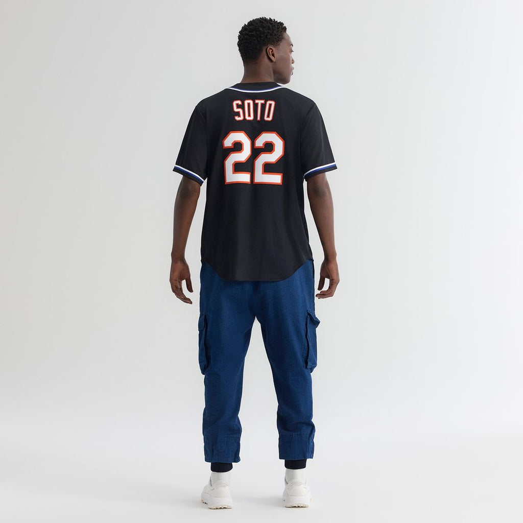 New York Mets Juan Soto Fashion Replica Black Out Jersey