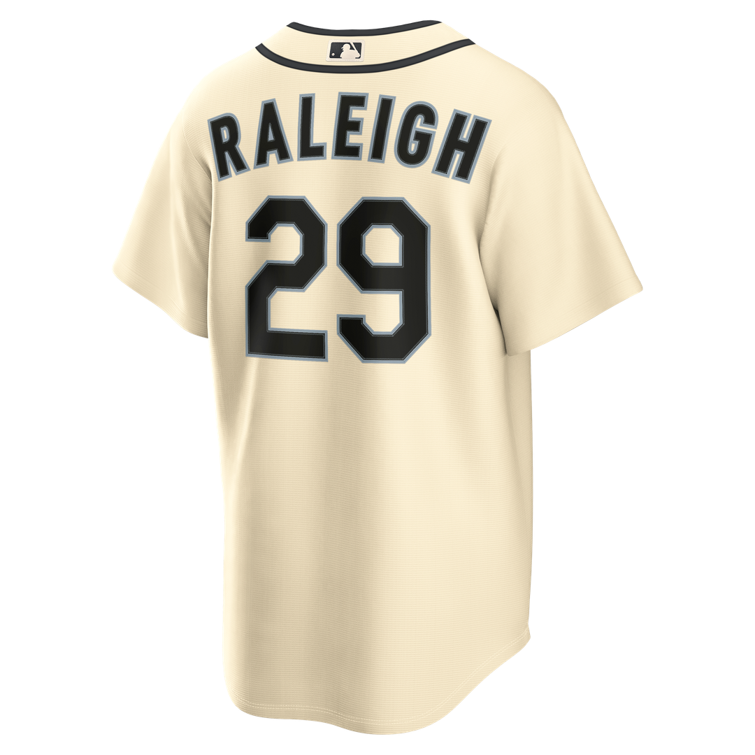 Seattle Mariners Cal Raleigh Alternate Replica Jersey - Cream