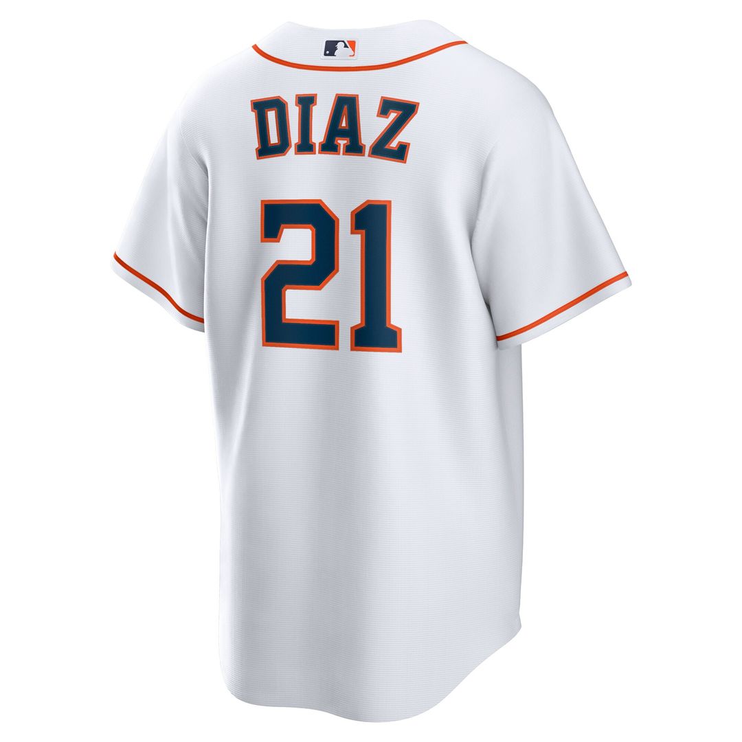 Houston Astros Yainer Diaz Home Replica Jersey - White