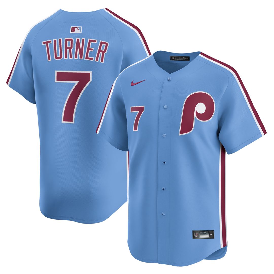 Philadelphia Phillies Trea Turner Alternate Limited Jersey - Light Blue