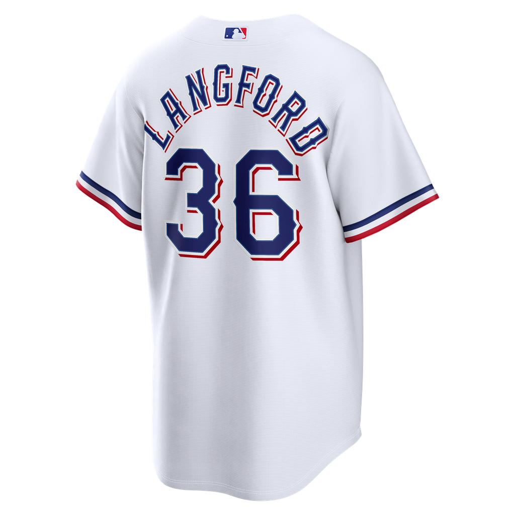 Texas Rangers Wyatt Langford Home Replica Jersey - White