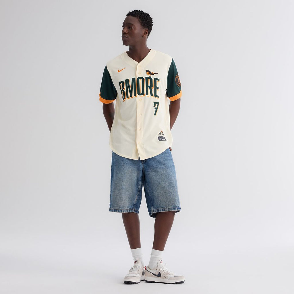 Baltimore Orioles Jackson Holliday 2026 City Connect Stadium Jersey - Cream