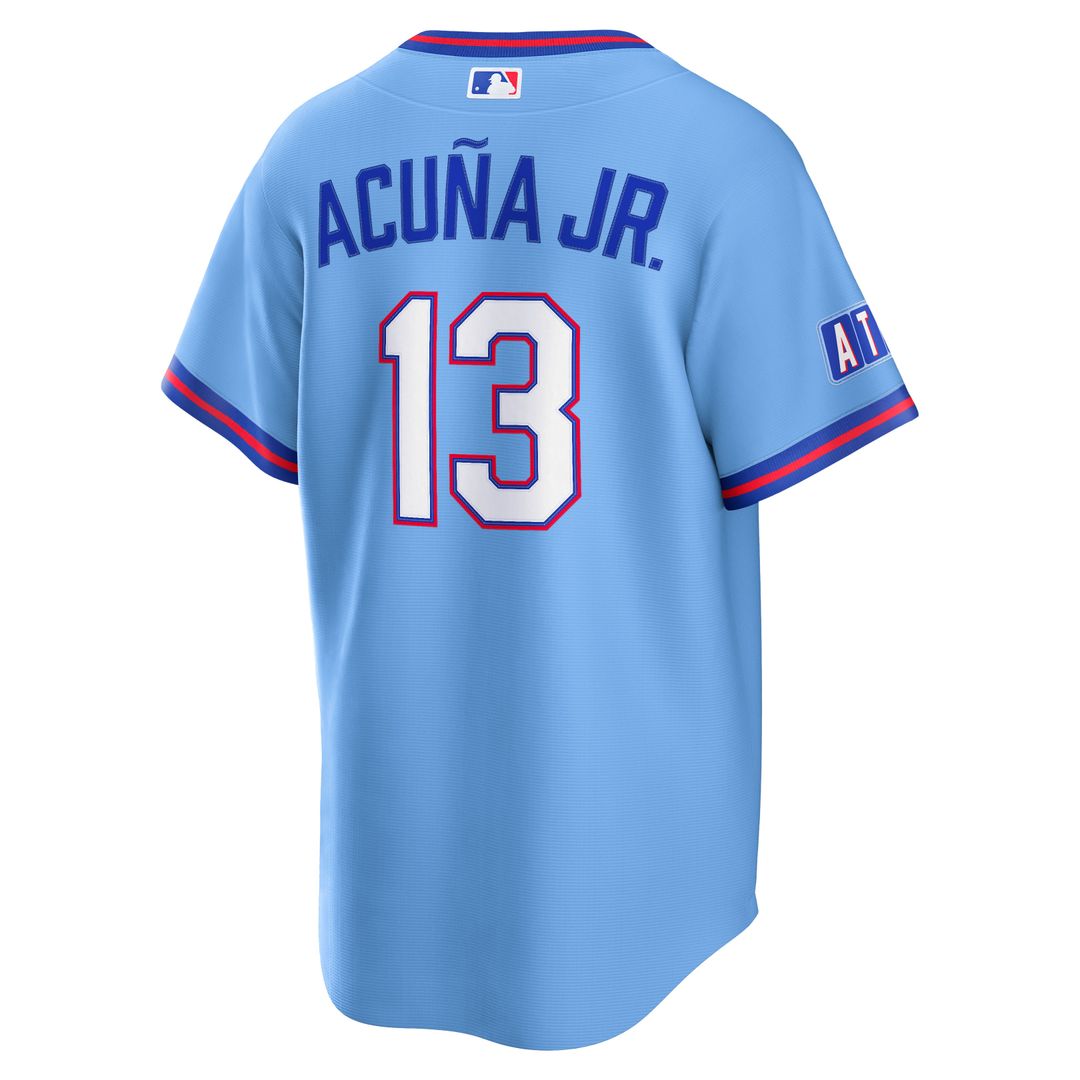 Atlanta Braves Ronald Acuña Jr. 2026 City Connect Stadium Jersey - Powder Blue