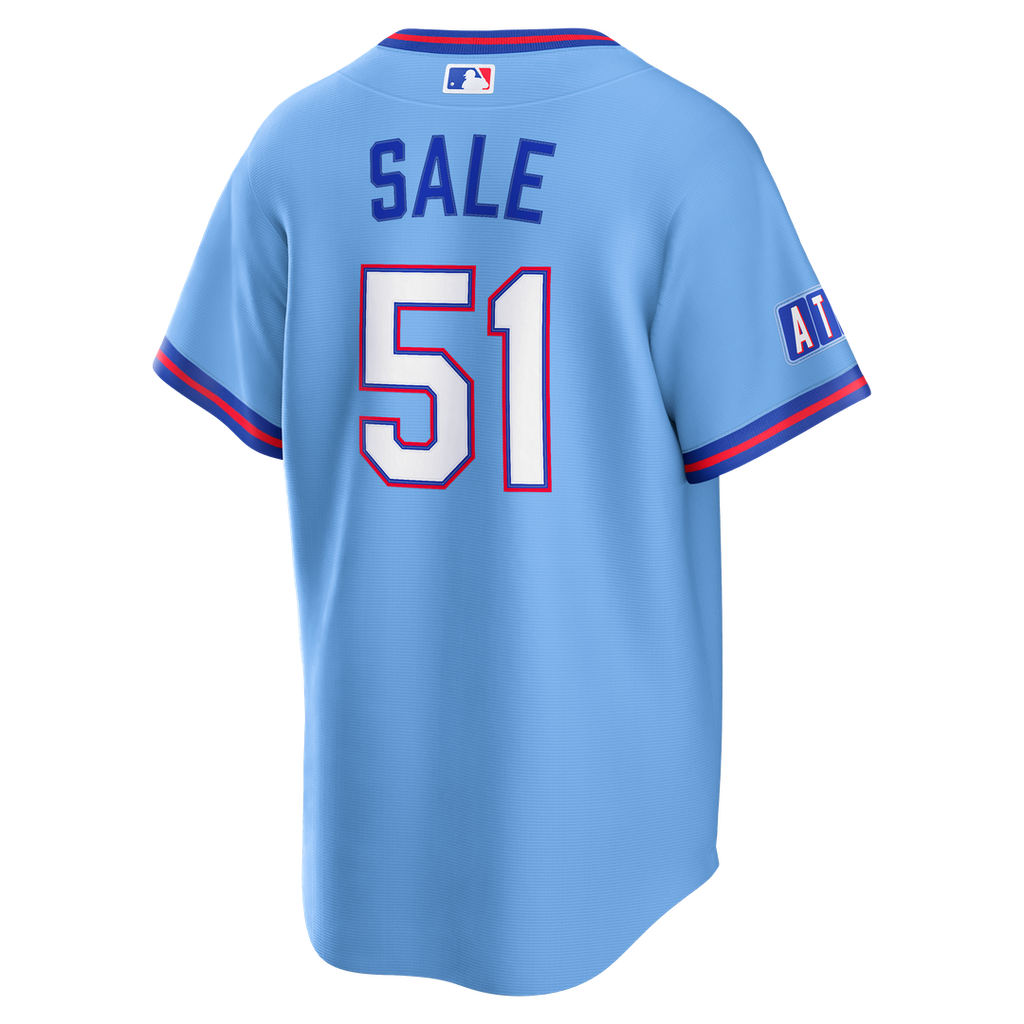 Atlanta Braves Chris Sale 2026 City Connect Stadium Jersey - Powder Blue