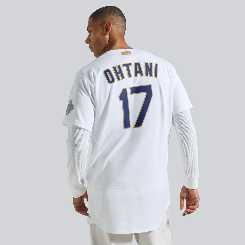 Los Angeles Dodgers Shohei Ohtani 2026 Gold Collection Authentic Jersey - White