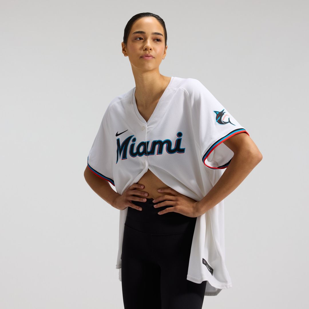 Miami Marlins Sandy Alcantara Women's Home Limited Jersey - White
