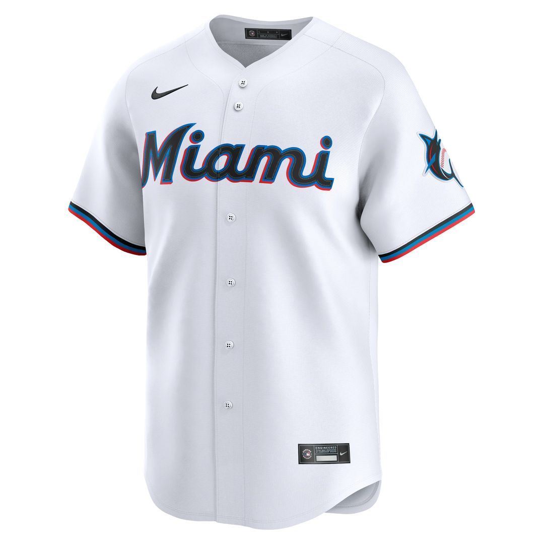 Miami Marlins Sandy Alcantara Home Limited Jersey - White