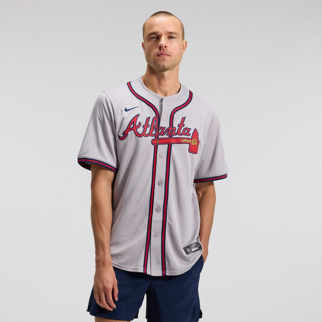 Atlanta Braves Ozzie Albies Road Limited Jersey - Gray