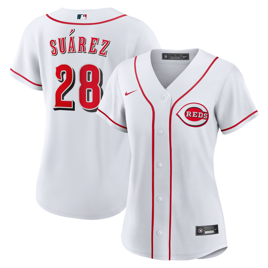Cincinnati Reds Eugenio Suárez Women's Home Replica Jersey - White