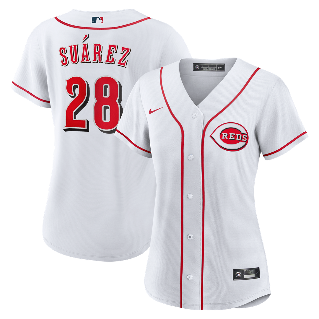 Cincinnati Reds Eugenio Suárez Women's Home Replica Jersey - White