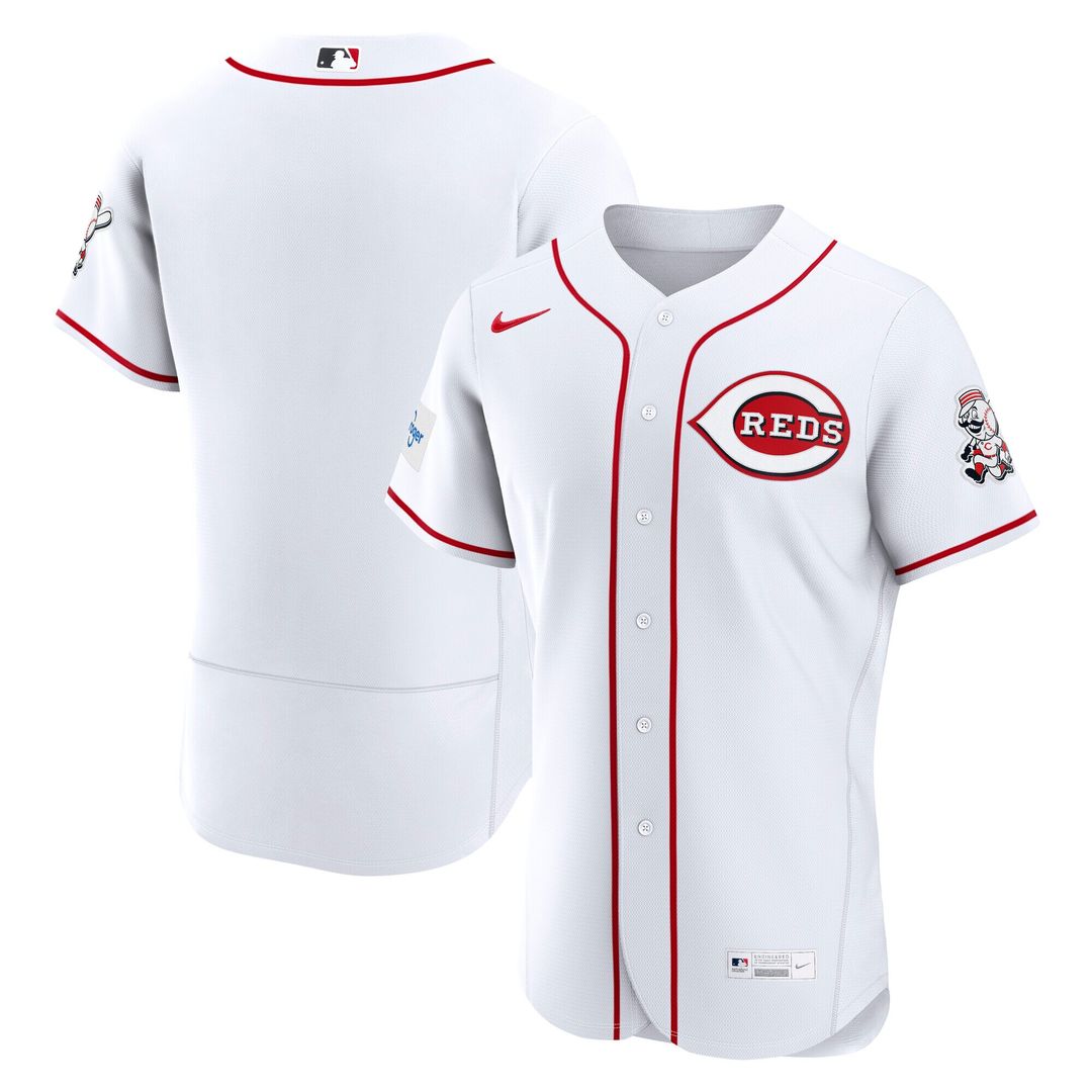 Cincinnati Reds Home Authentic Jersey - White
