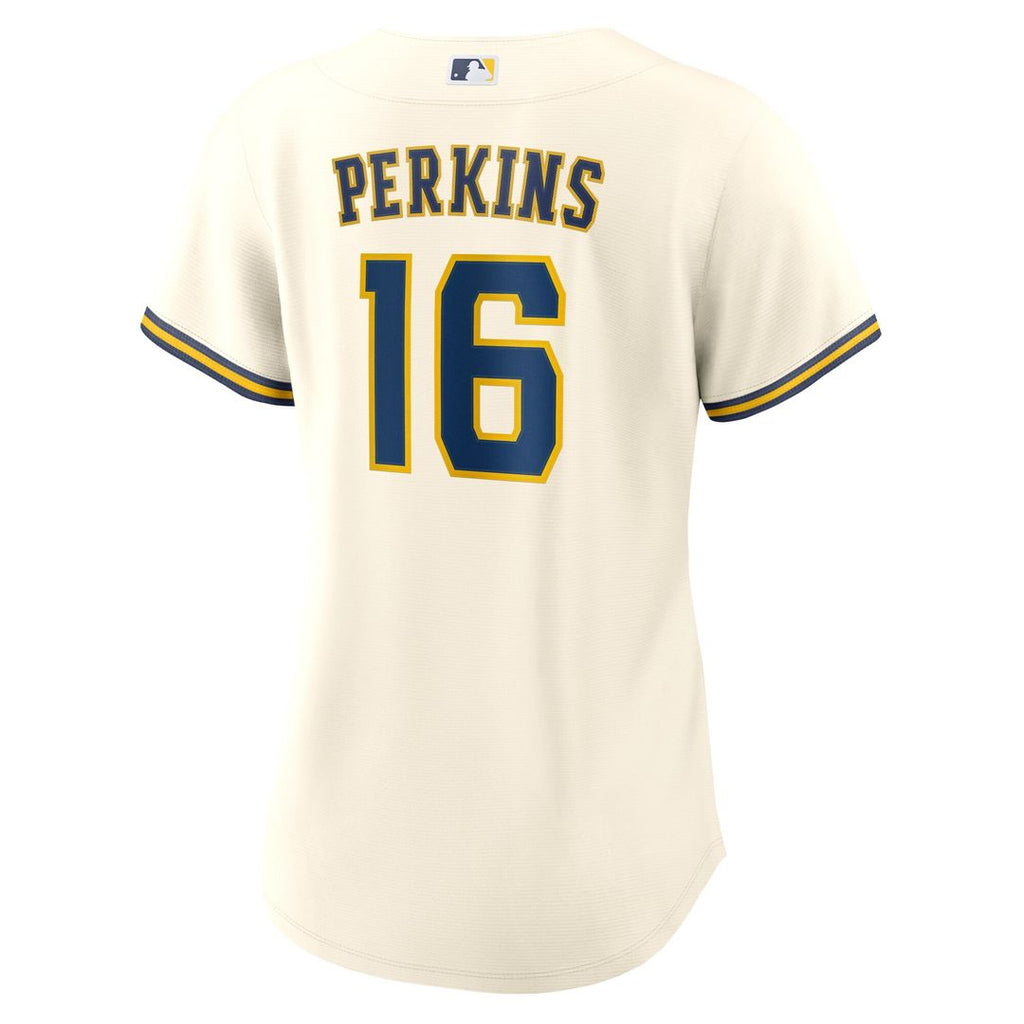 Milwaukee Brewers Blake Perkins Women's Home Replica Jersey - Cream