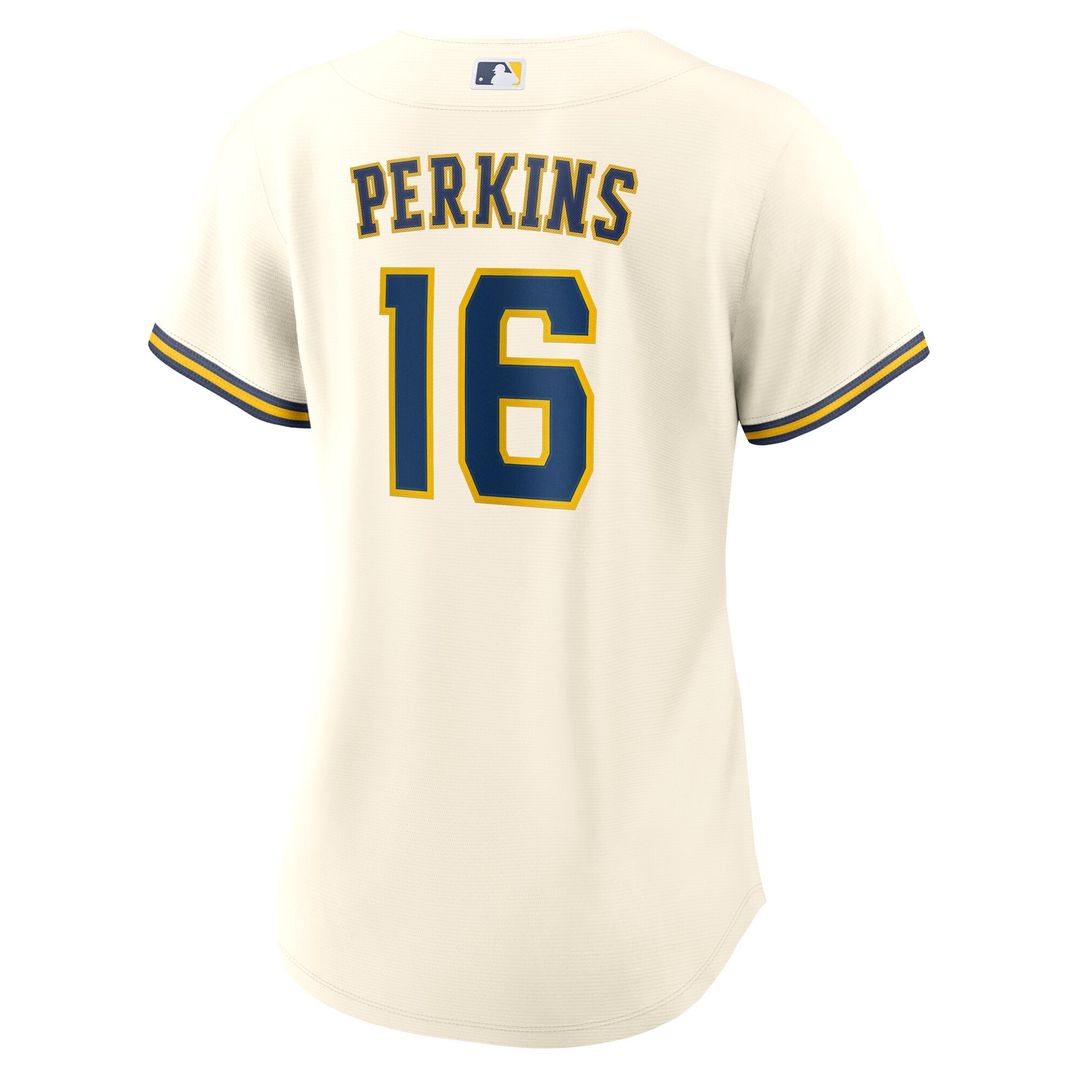 Milwaukee Brewers Blake Perkins Women's Home Replica Jersey - Cream