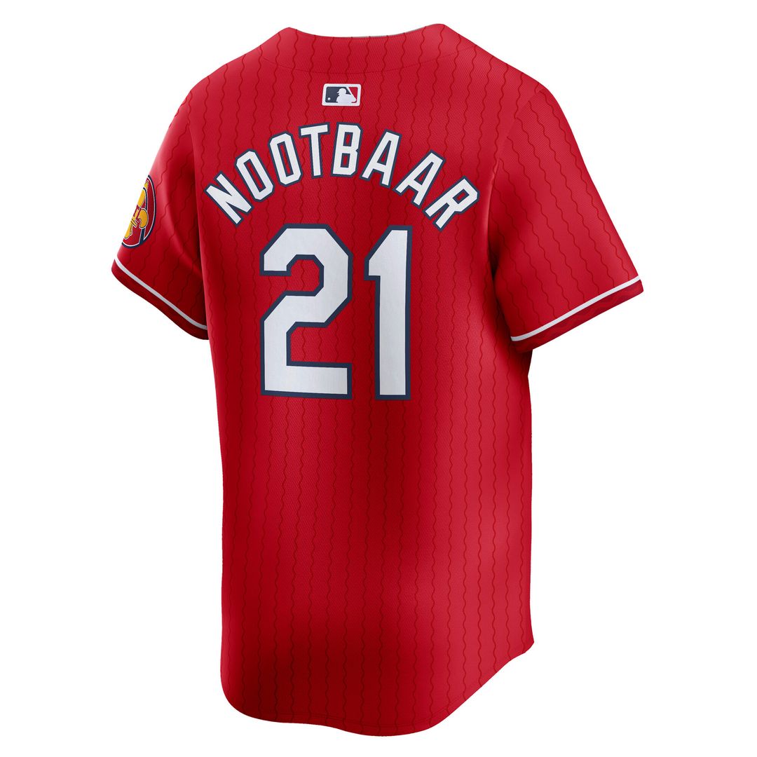 St. Louis Cardinals Lars Nootbaar City Connect Limited Jersey - Red
