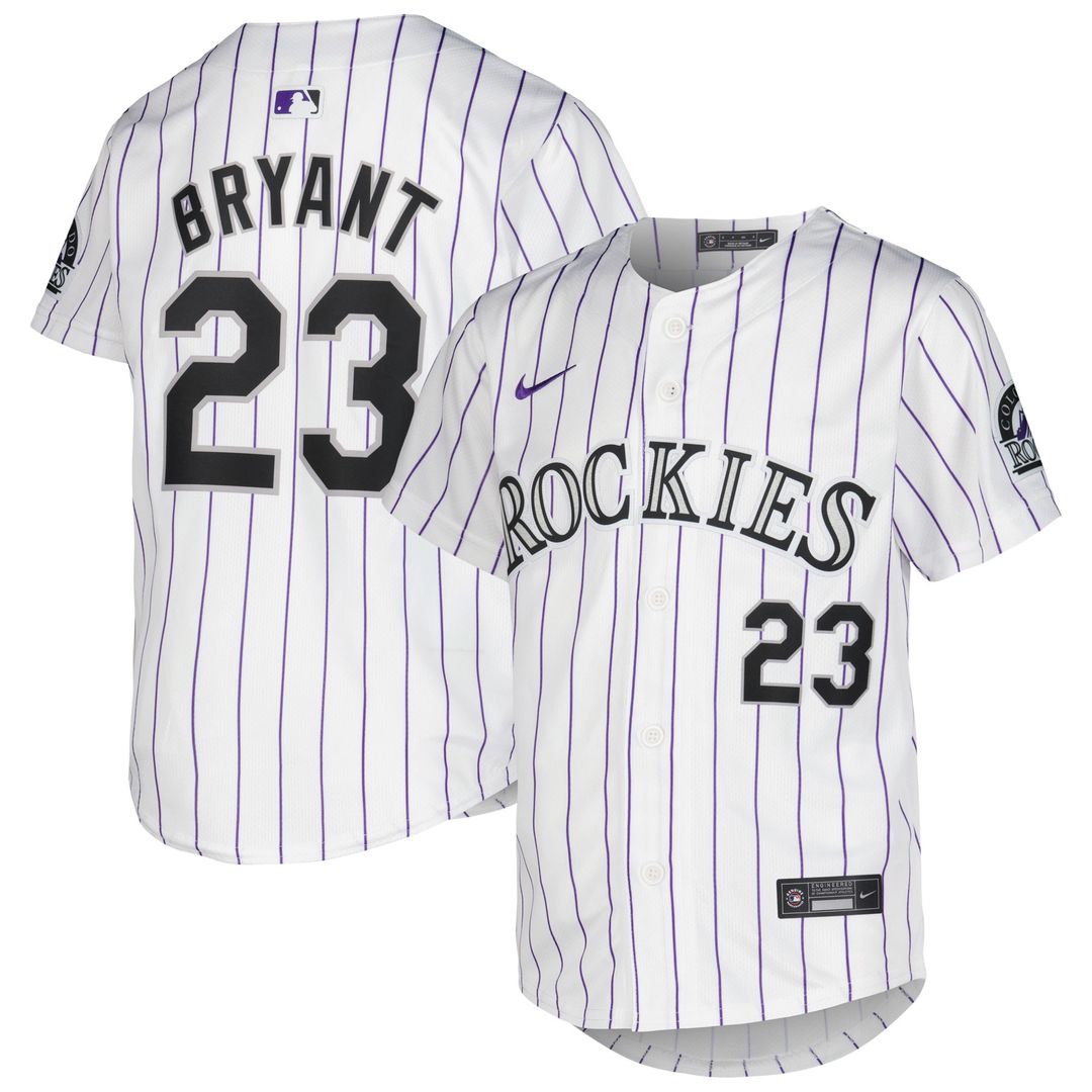 Colorado Rockies Kris Bryant Youth Alternate Limited Jersey - Purple