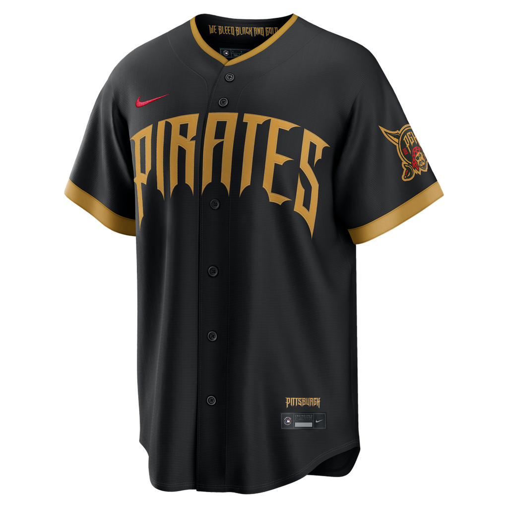 Pittsburgh Pirates Konnor Griffin 2026 City Connect Stadium Jersey - Black