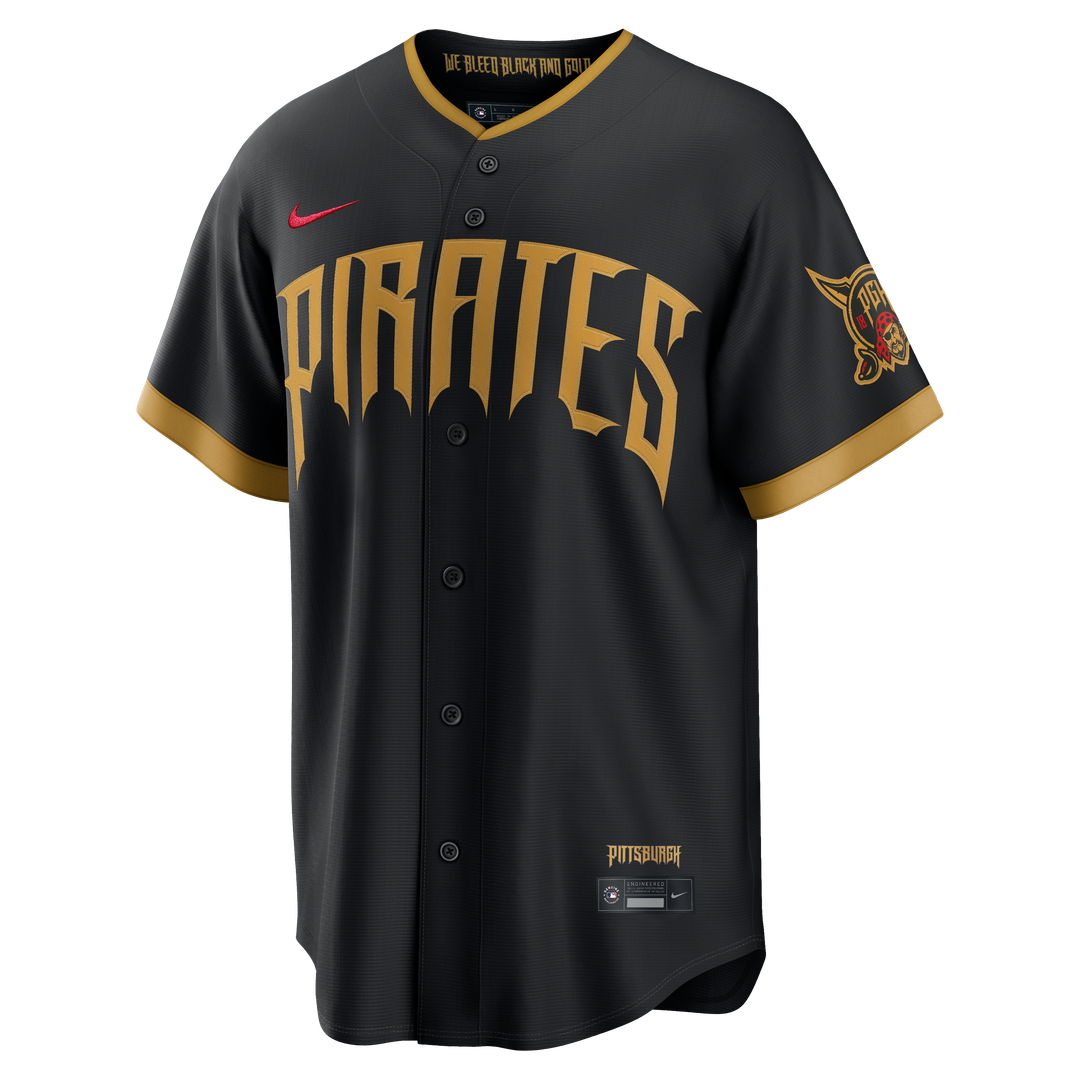 Pittsburgh Pirates Konnor Griffin 2026 City Connect Stadium Jersey - Black