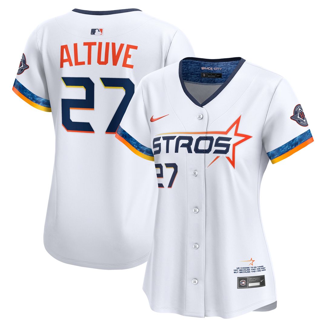 Houston Astros Jose Altuve Women's 2025 City Connect Limited Jersey - White