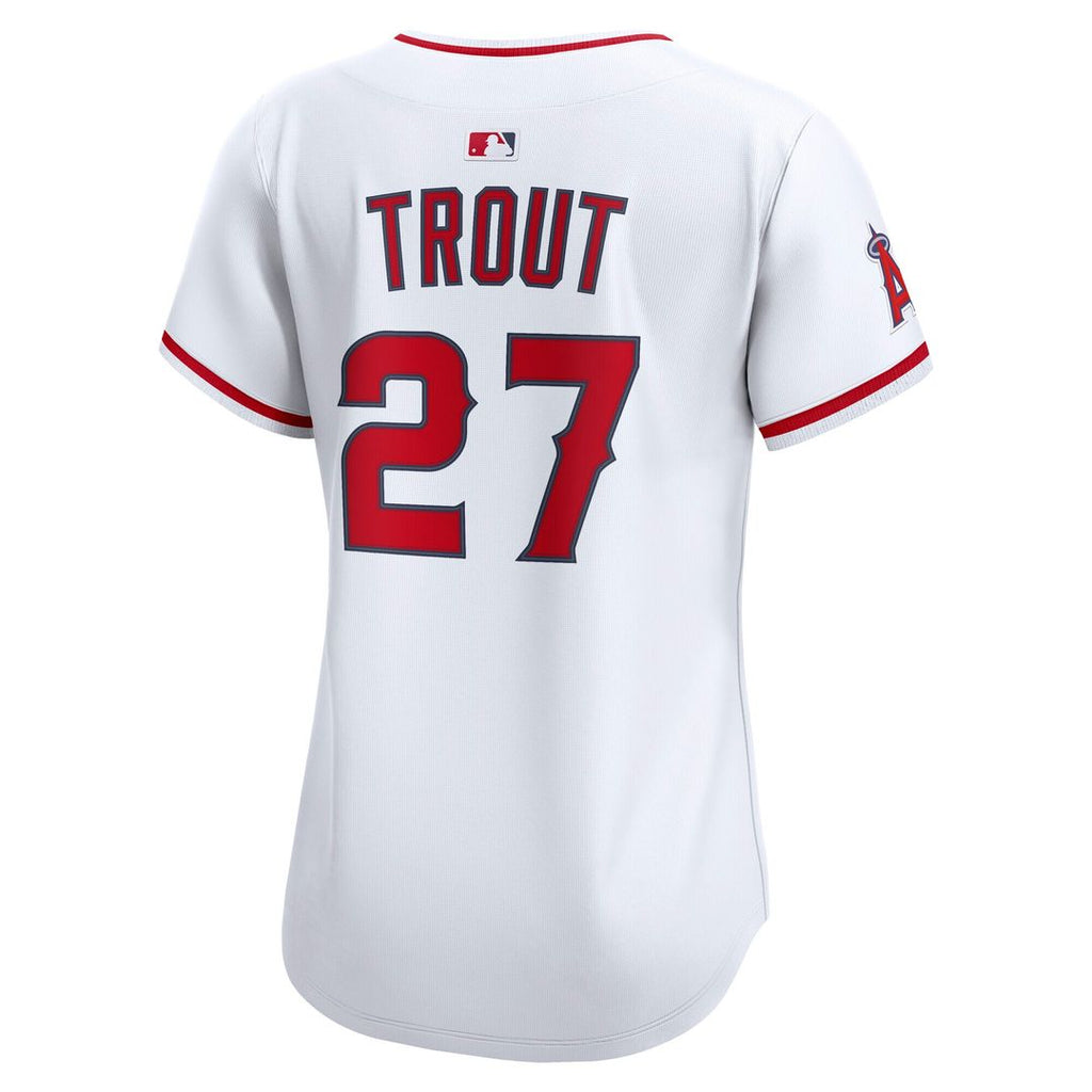 Los Angeles Angels Mike Trout Women's Home Limited Jersey - White