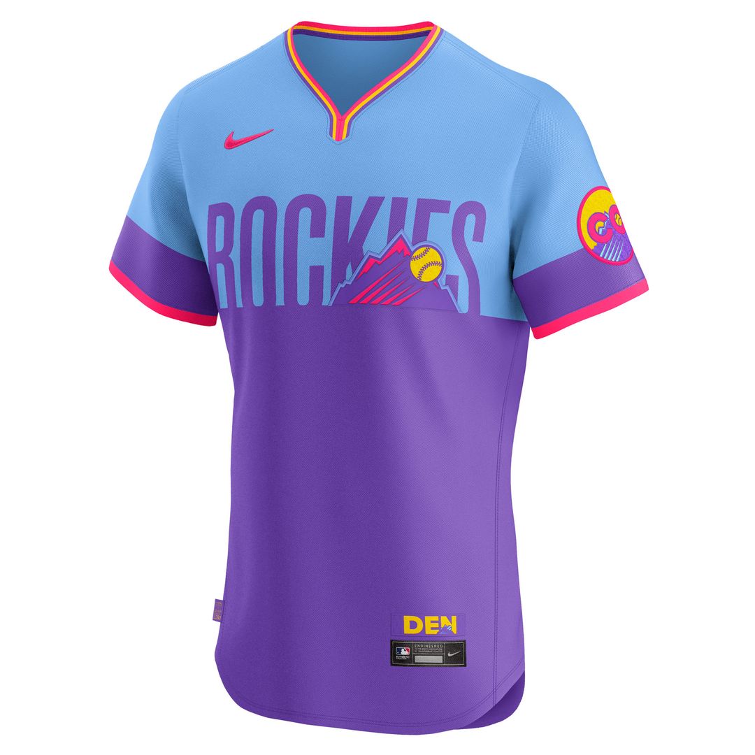 Colorado Rockies 2025 City Connect Elite Jersey - Purple