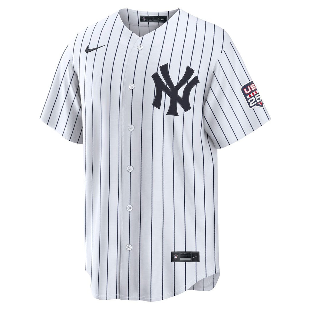 New York Yankees Aaron Judge USA 250 Fourth of July Home Stadium Jersey - White