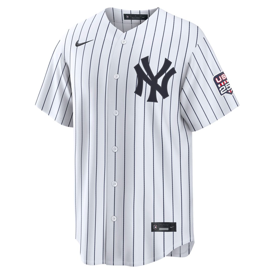 New York Yankees Aaron Judge USA 250 Fourth of July Home Stadium Jersey - White
