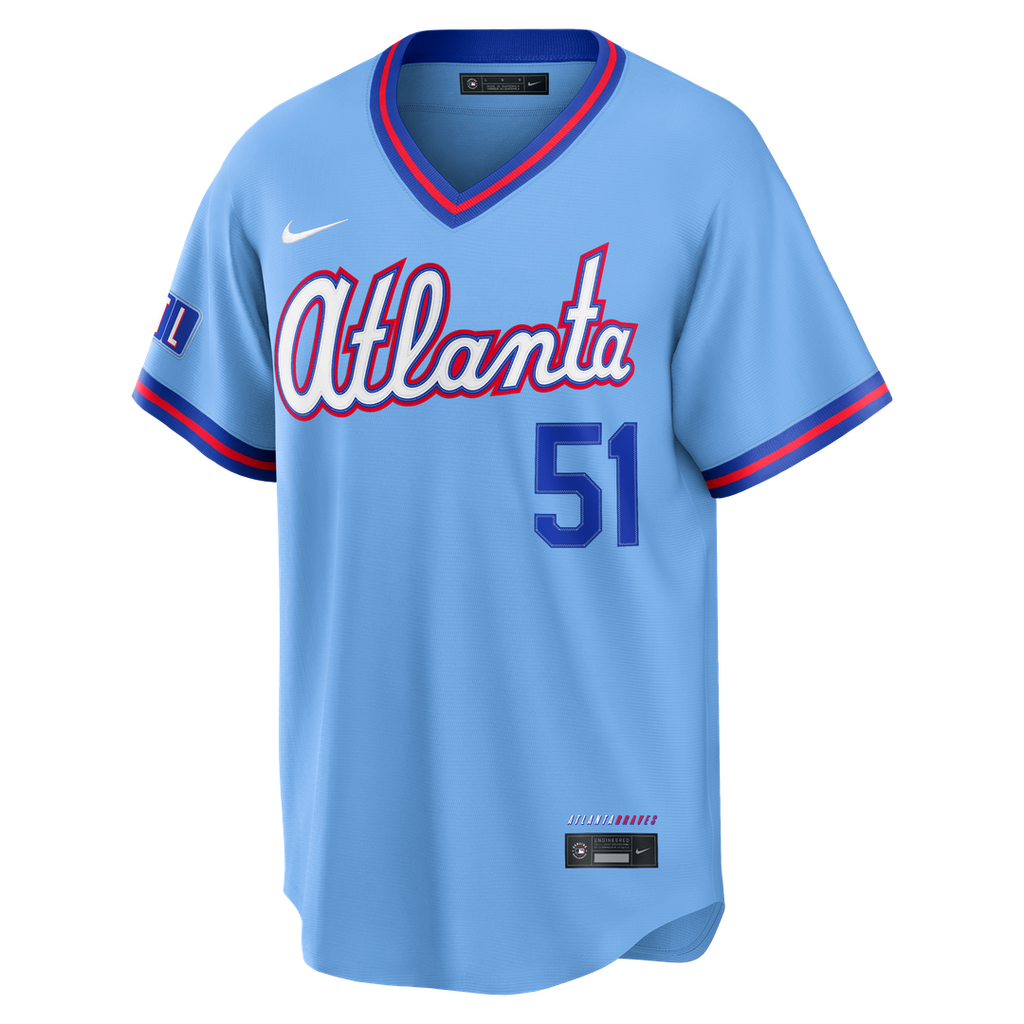 Atlanta Braves Chris Sale 2026 City Connect Stadium Jersey - Powder Blue