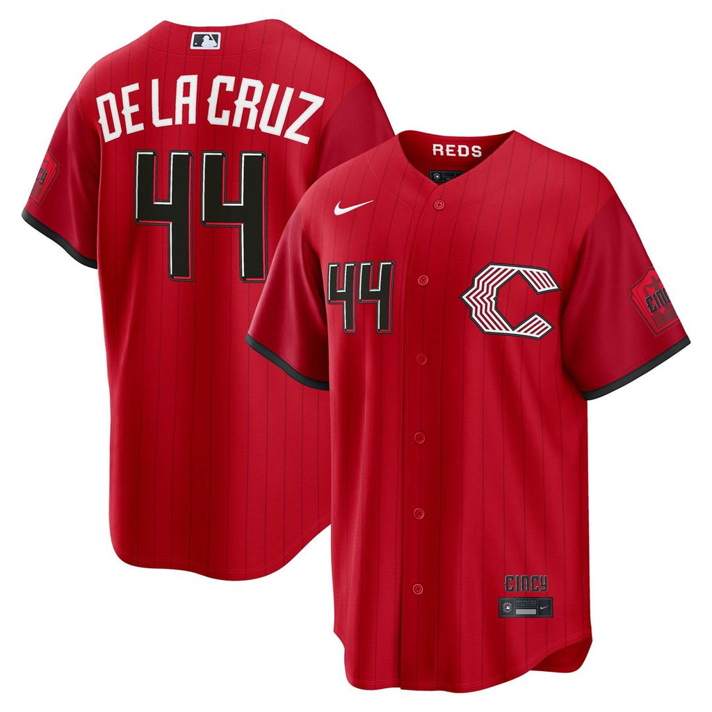 Cincinnati Reds Elly De La Cruz 2026 City Connect Stadium Jersey - Red