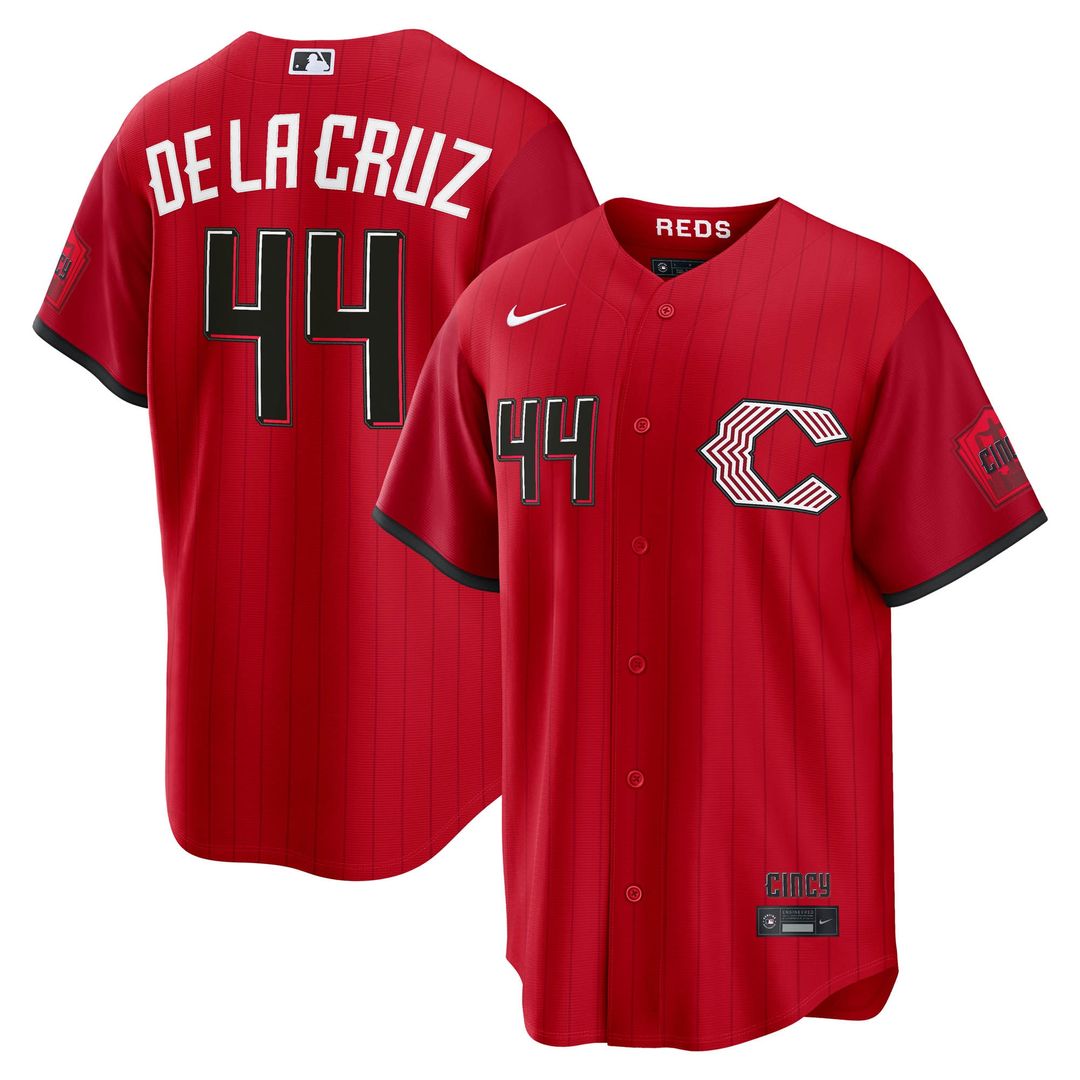 Cincinnati Reds Elly De La Cruz 2026 City Connect Stadium Jersey - Red