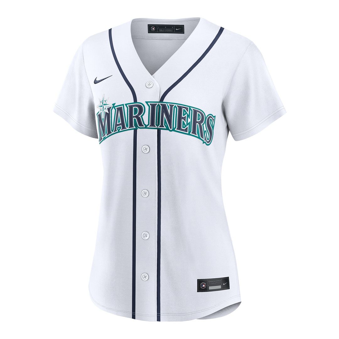 Seattle Mariners Bryce Miller Women's Home Replica Jersey - White