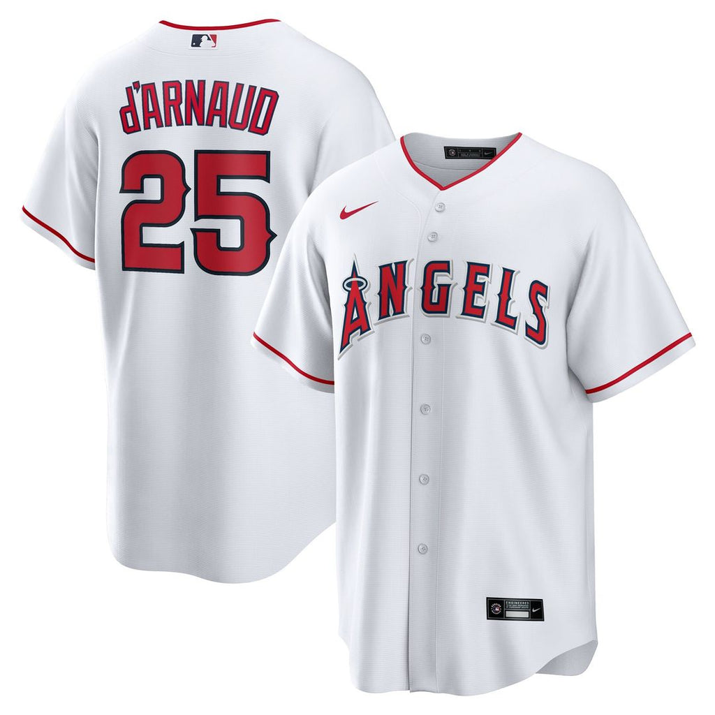 Los Angeles Angels Travis d'Arnaud Home Replica Jersey - White