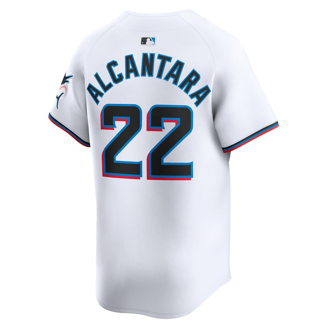Miami Marlins Sandy Alcantara Home Limited Jersey - White