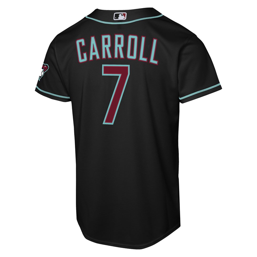 Arizona Diamondbacks Corbin Carroll Youth Alternate Stadium Jersey - Black
