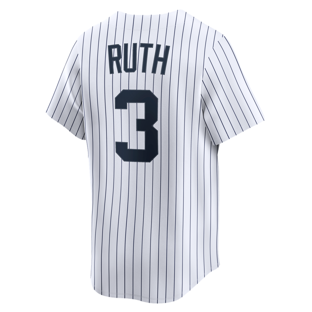 New York Yankees Babe Ruth Throwback Cooperstown Limited Jersey - White