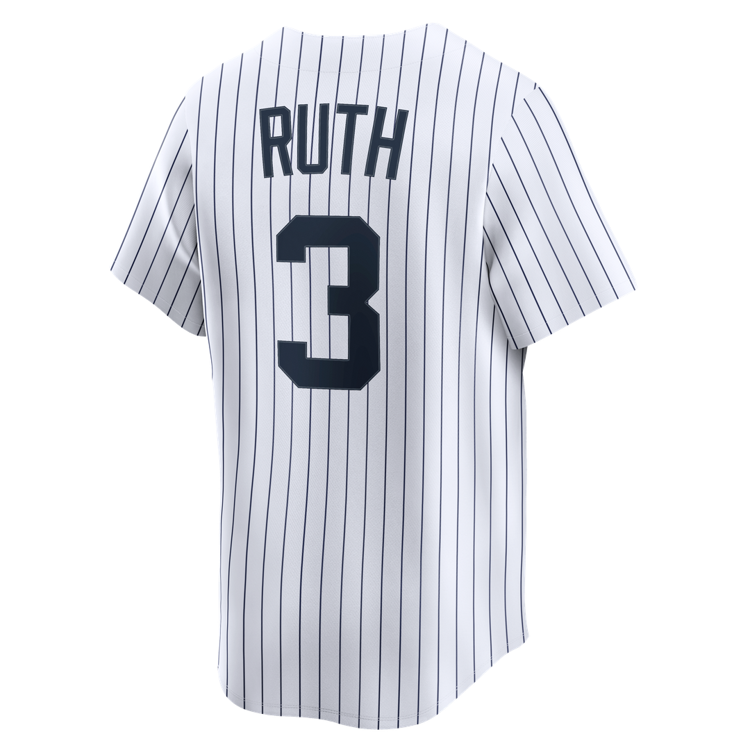 New York Yankees Babe Ruth Throwback Cooperstown Limited Jersey - White