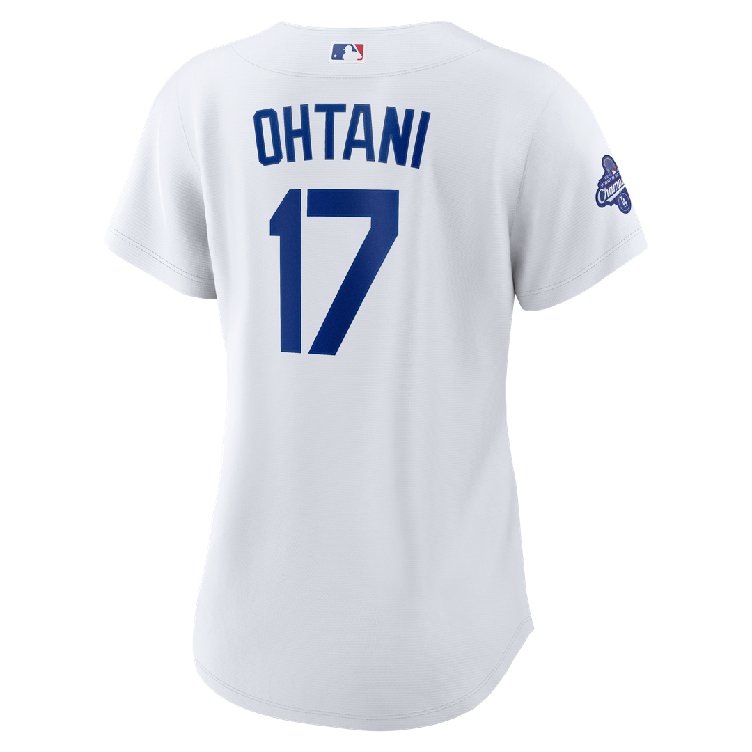 Los Angeles Dodgers Shohei Ohtani Women's 2025 World Series Champions Home Replica Jersey - White