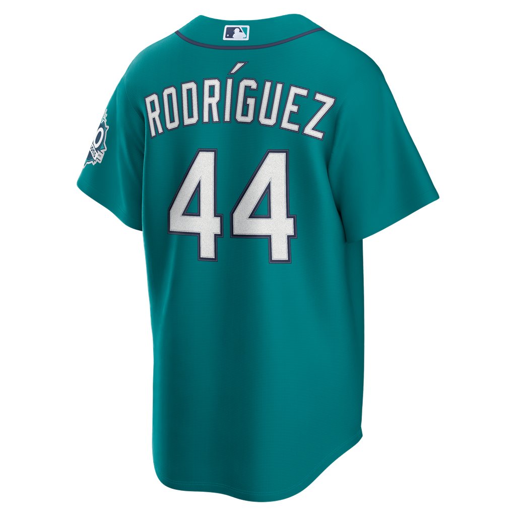 Seattle Mariners Julio Rodríguez Home Stadium 50th Season Patch Jersey - White