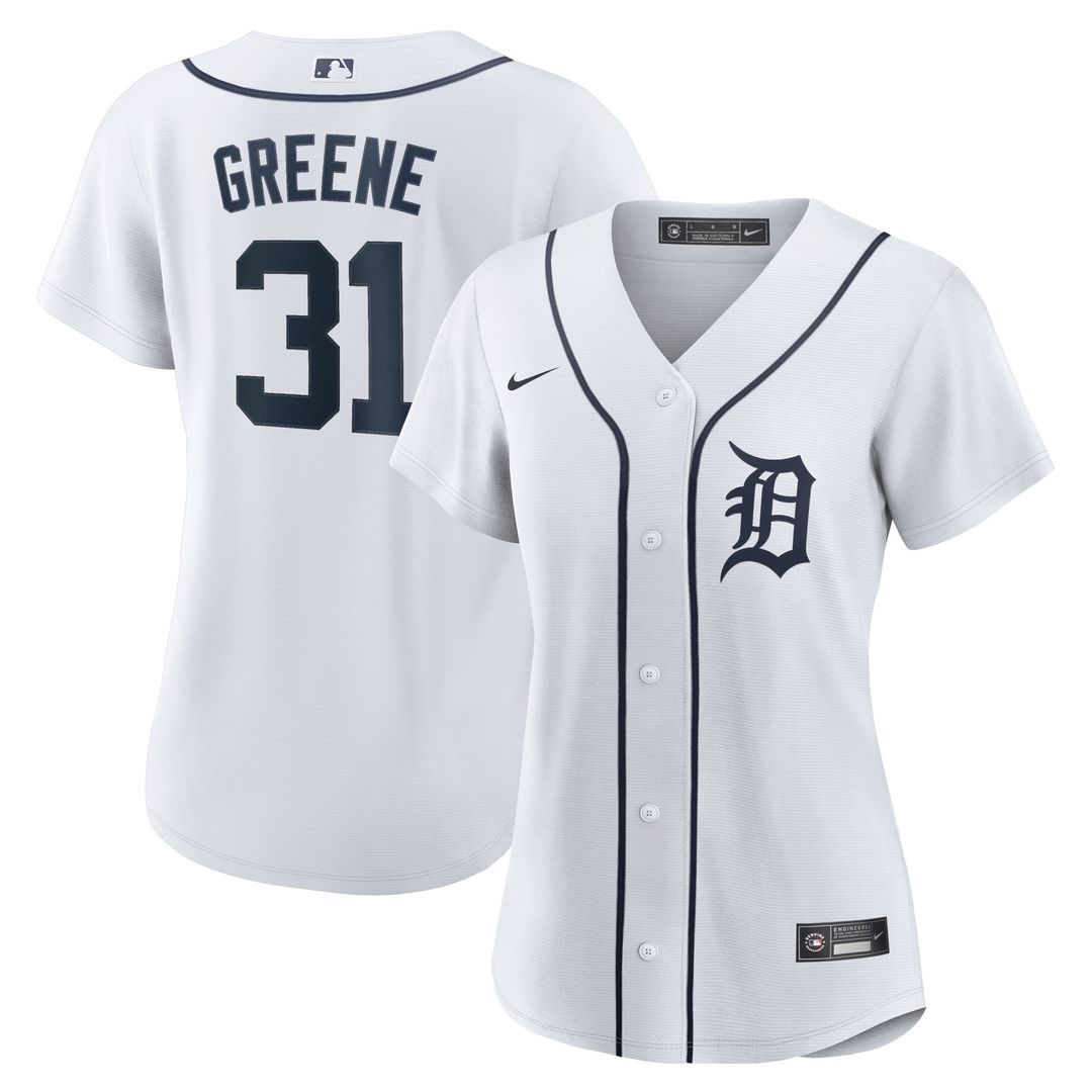 Detroit Tigers Riley Greene Women's Home Replica Jersey - White