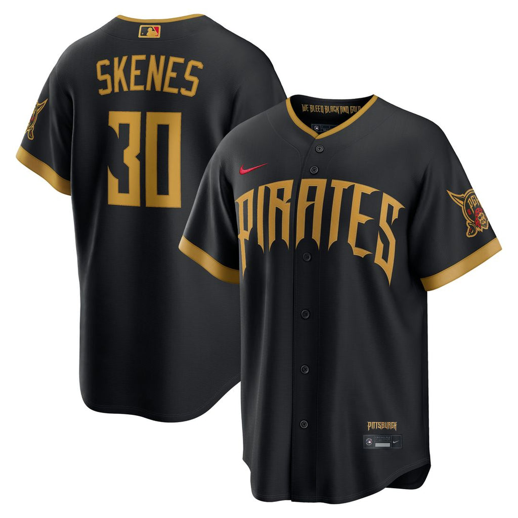 Pittsburgh Pirates Paul Skenes 2026 City Connect Stadium Jersey - Black