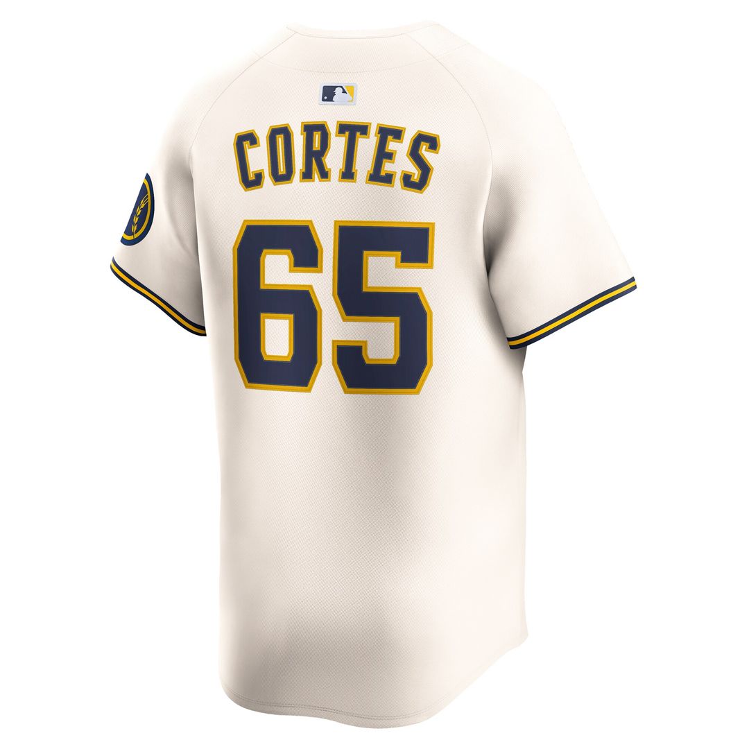 Milwaukee Brewers Nestor Cortes Home Limited Jersey - Cream