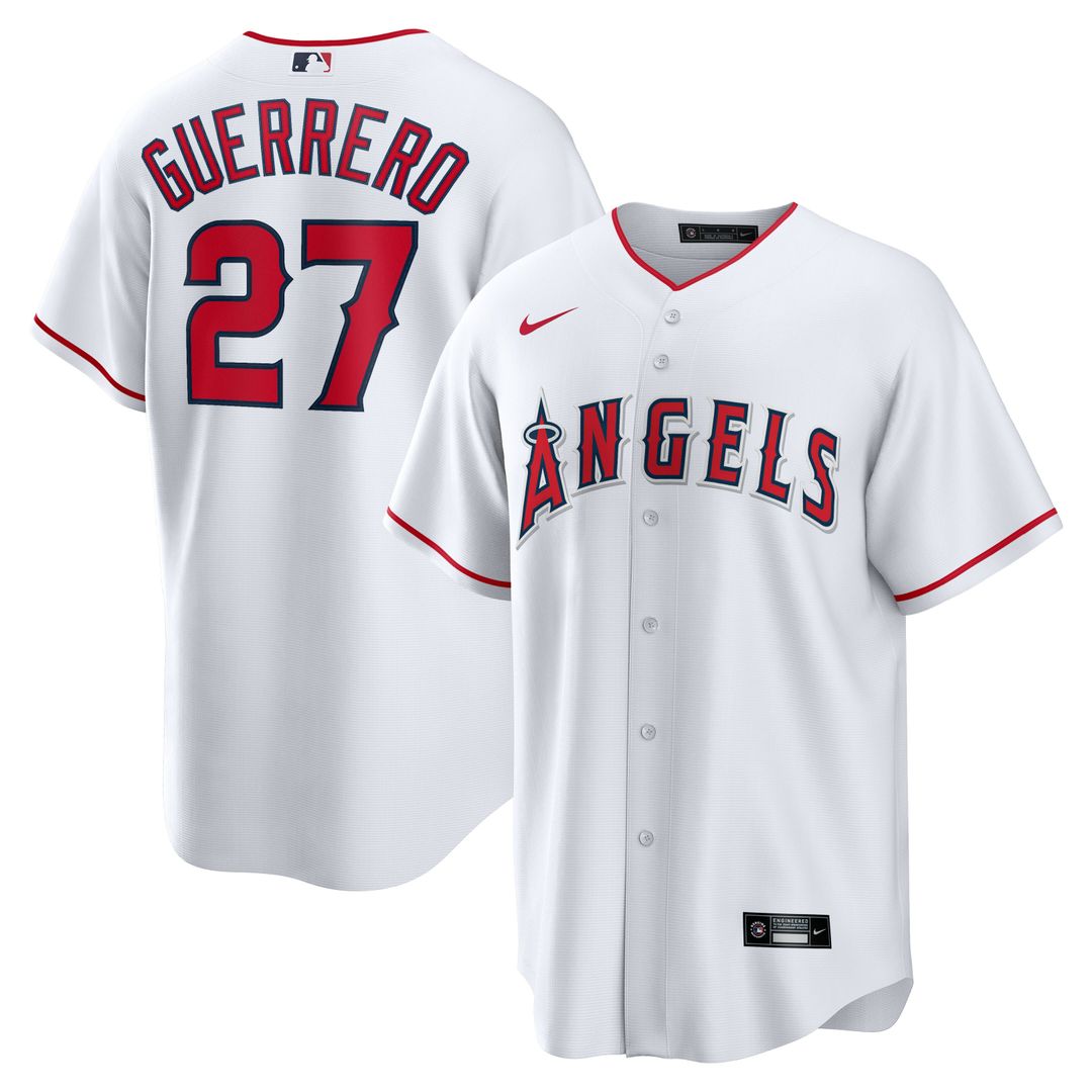Los Angeles Angels Vladimir Guerrero Home Retired Replica Jersey - White