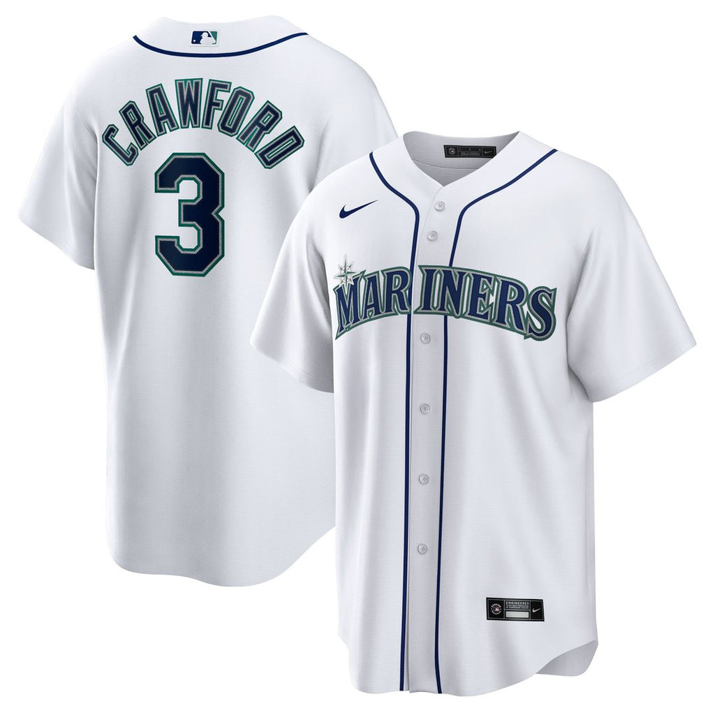 Seattle Mariners JP Crawford Home Replica Jersey - White