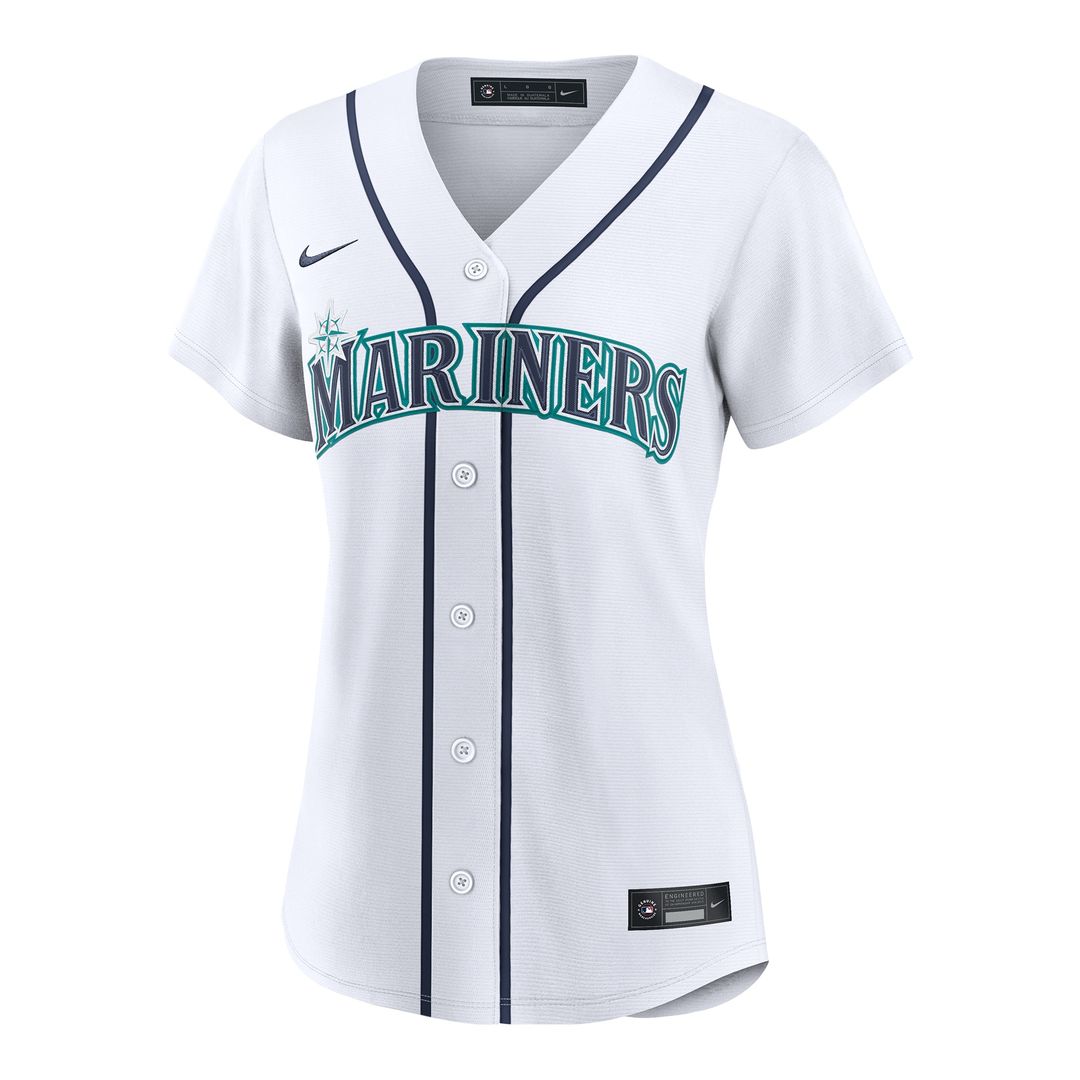 Seattle Mariners Dominic Canzone Women's Home Replica Jersey - White