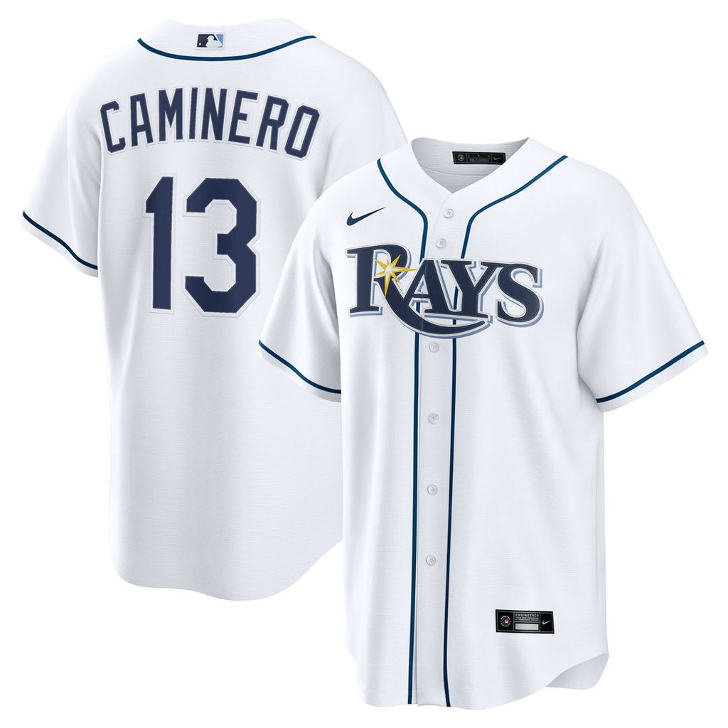Tampa Bay Rays Junior Caminero Home Replica Jersey - White