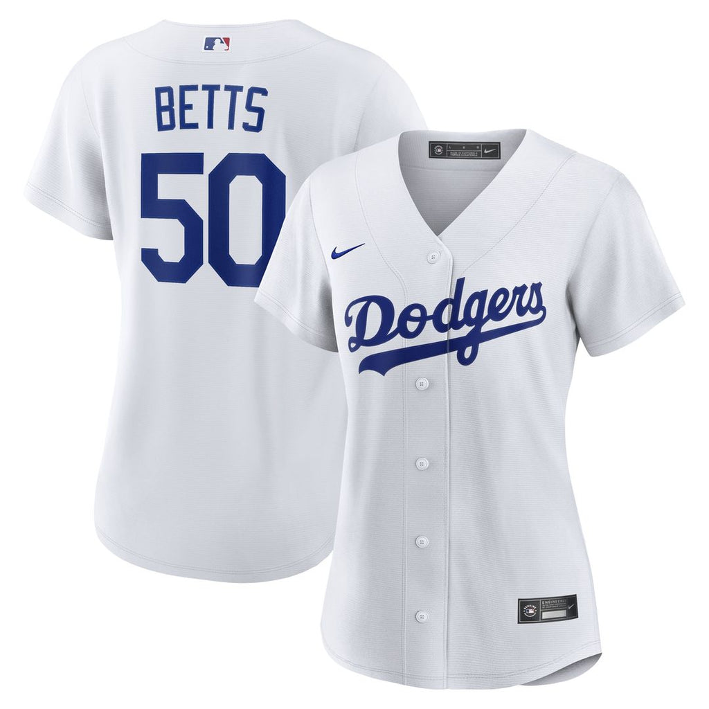 Los Angeles Dodgers Mookie Betts Women's Home Replica Jersey - White
