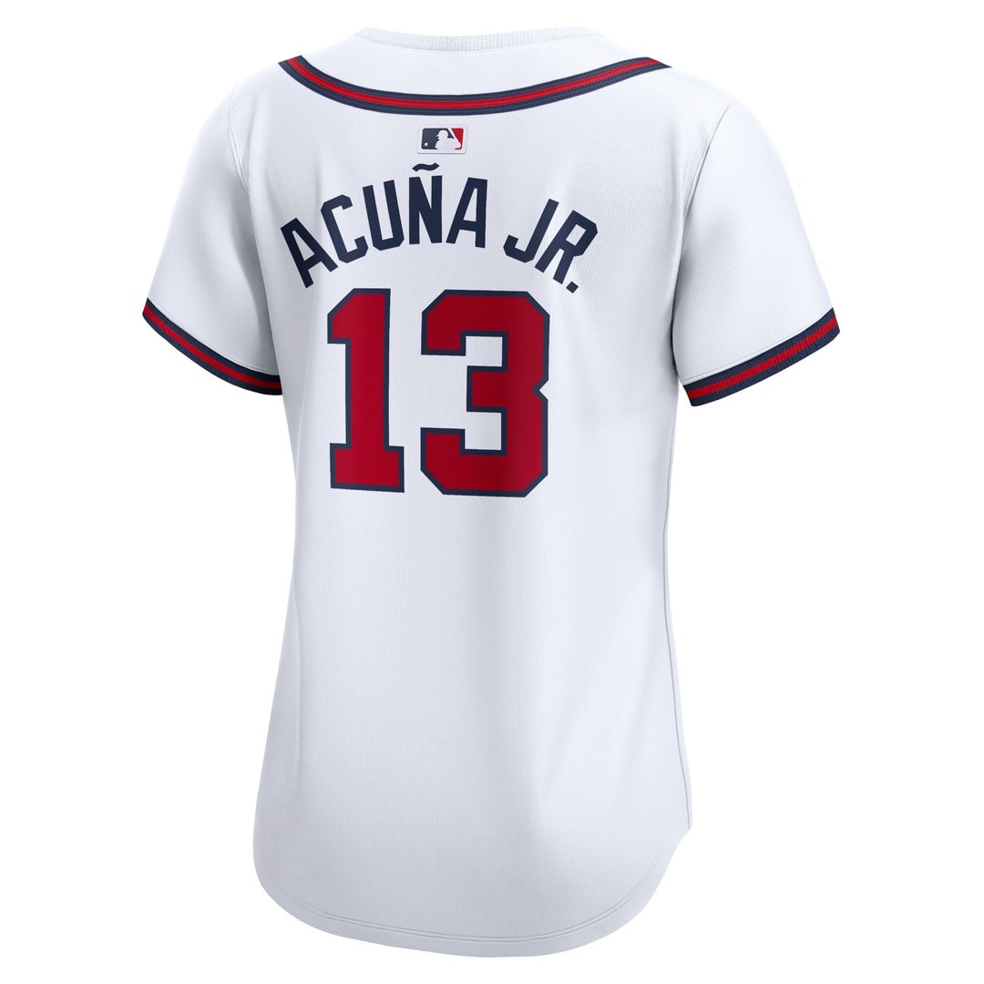 Atlanta Braves Ronald Acuna Women's Home Limited Jersey - White