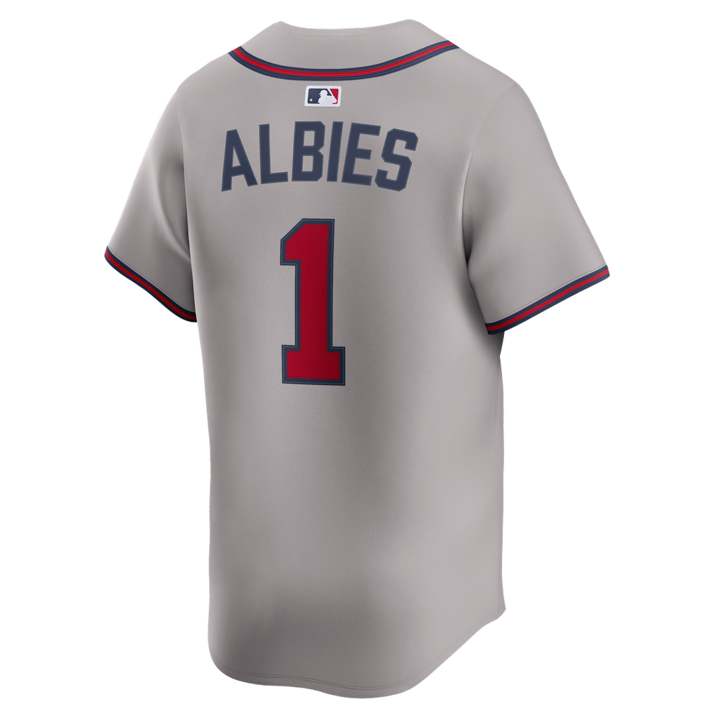 Atlanta Braves Ozzie Albies Road Limited Jersey - Gray