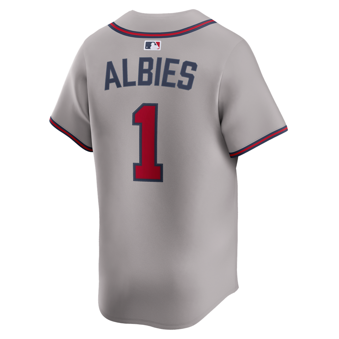 Atlanta Braves Ozzie Albies Road Limited Jersey - Gray